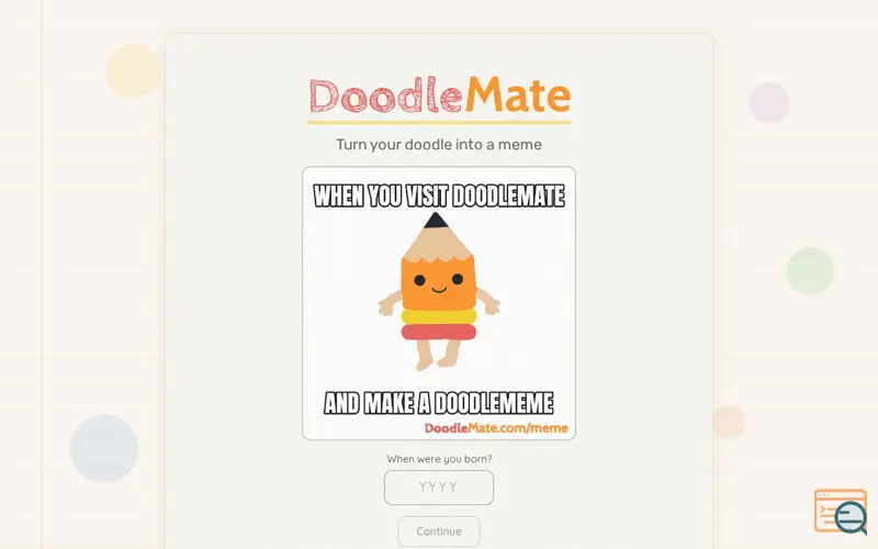 Screenshot of DoodleMeme
