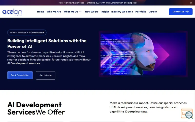 Screenshot of Acelan Technologies