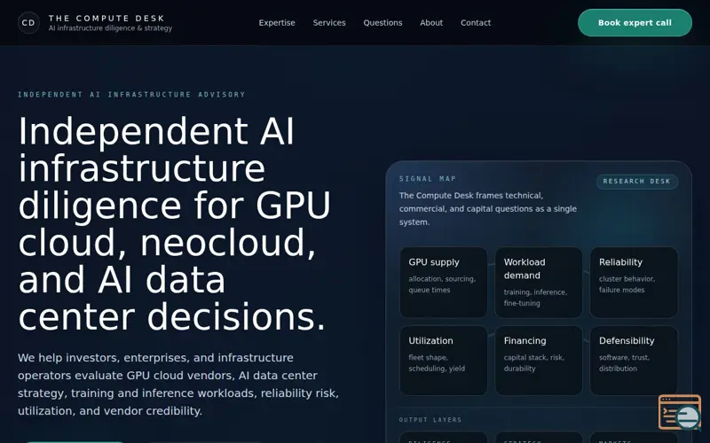 Screenshot of The Compute Desk