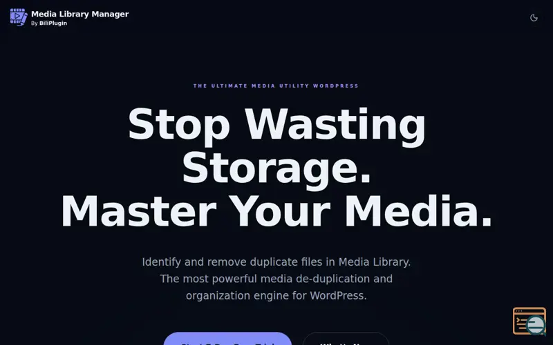 Screenshot of Media Library Manager