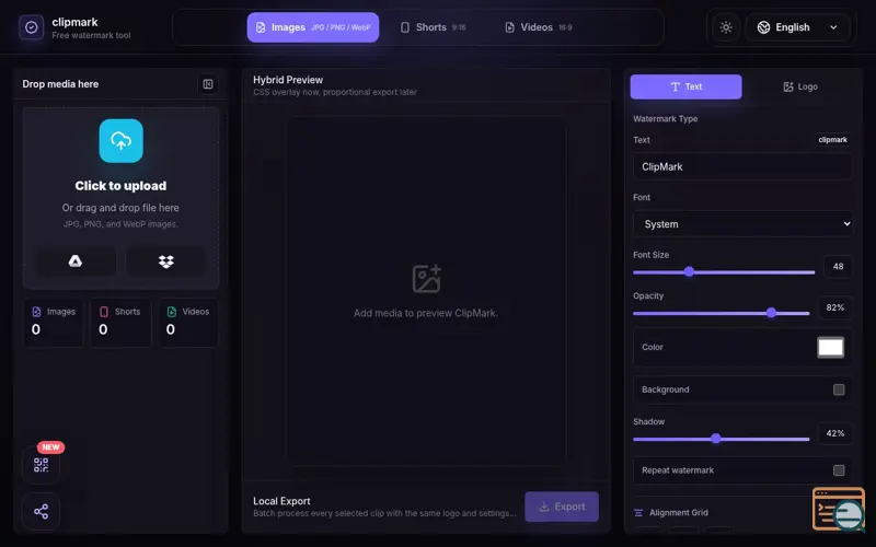 Screenshot of ClipMark