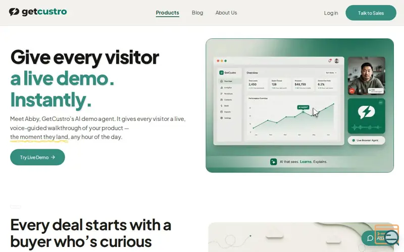 Screenshot of Custro