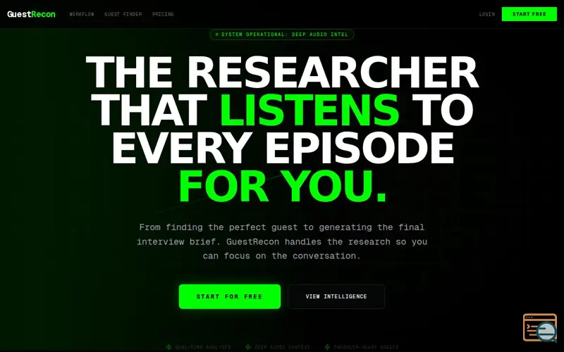 Screenshot of GuestRecon