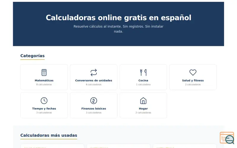 Screenshot of Calculandolo