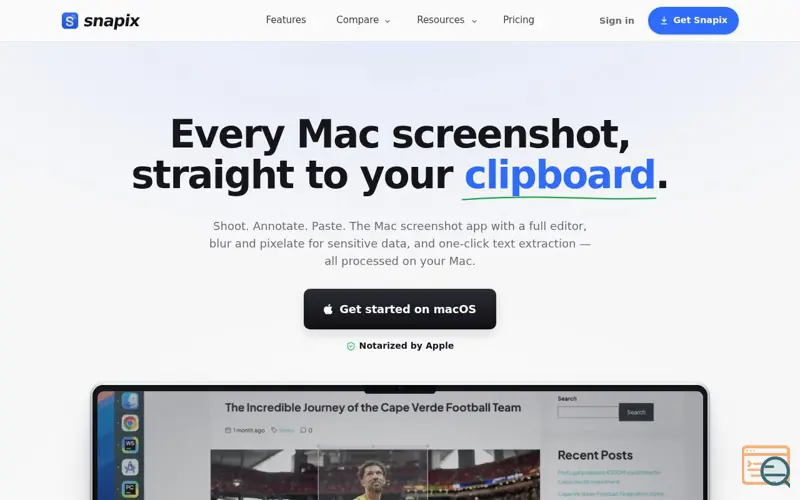 Screenshot of Snapix