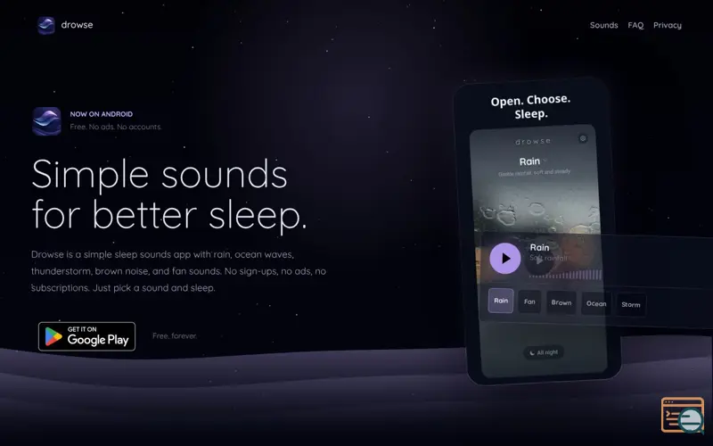 Screenshot of Drowse - Sleep Sounds
