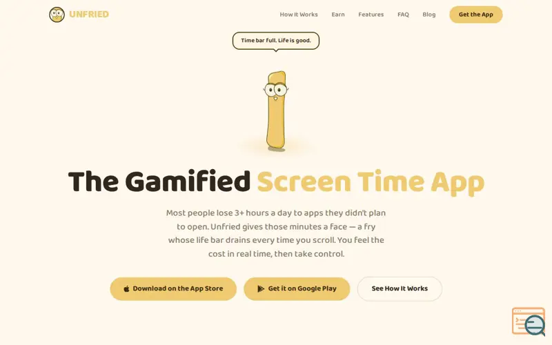 Screenshot of Unfried