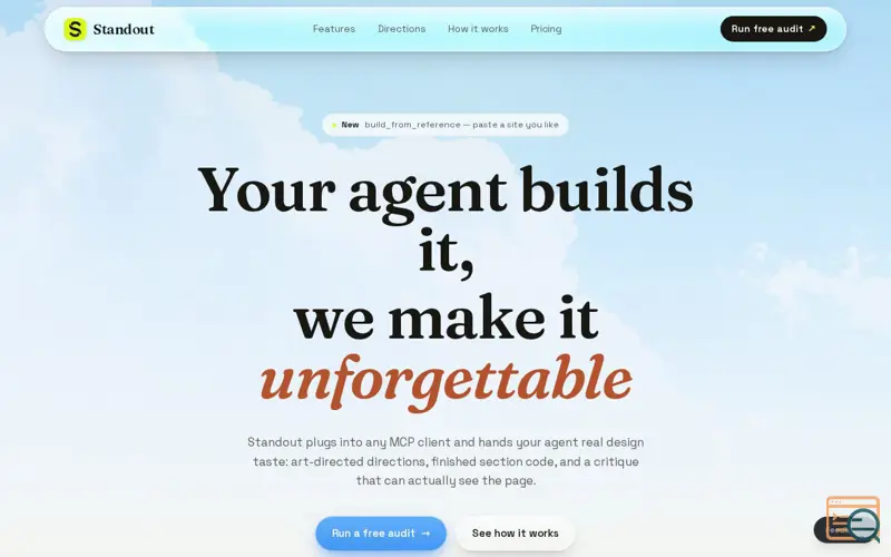 Screenshot of Standout