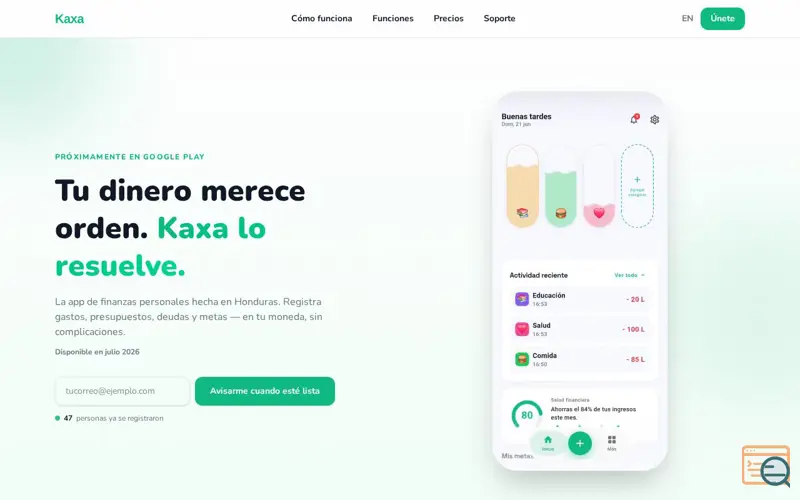 Screenshot of Kaxa: Control de Gastos