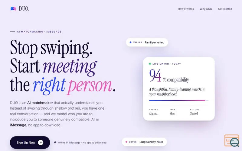 Screenshot of Duo