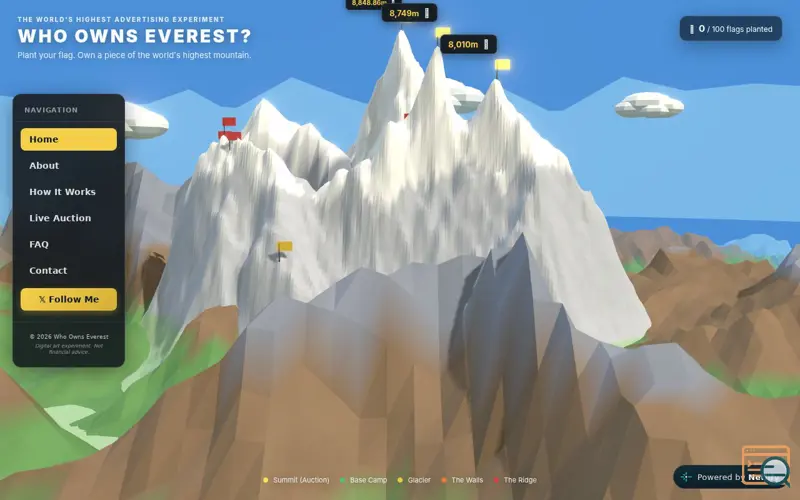 Screenshot of Who Owns Everest?