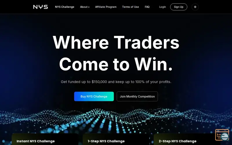Screenshot of NYS Markets, a launch using SMTP.com