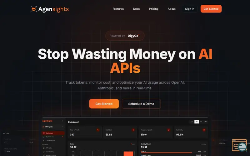Screenshot of AgenSights