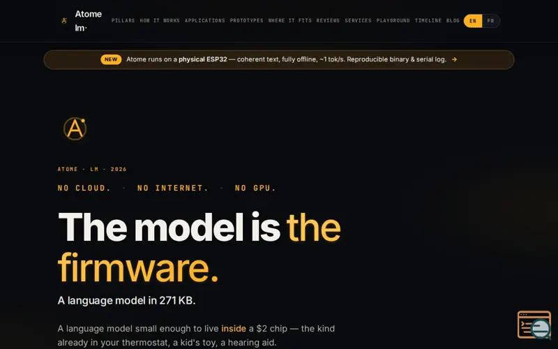 Screenshot of Atome lm