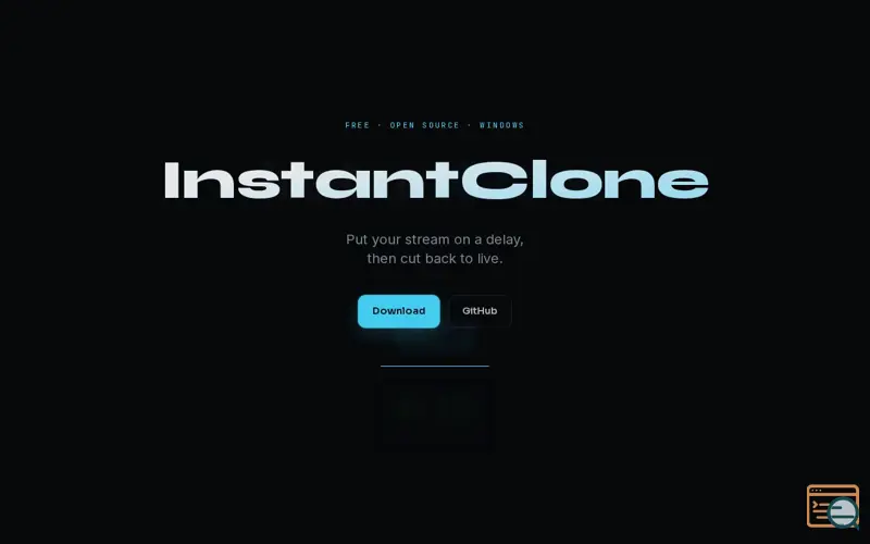 Screenshot of InstantClone