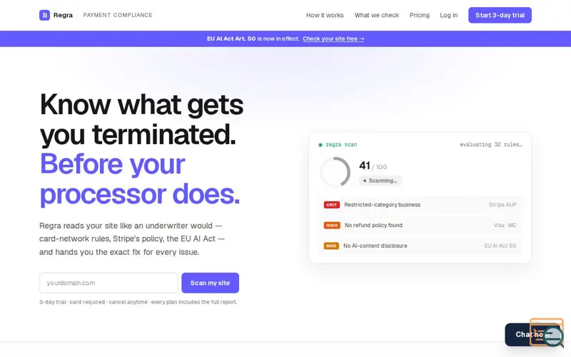 Screenshot of Regra