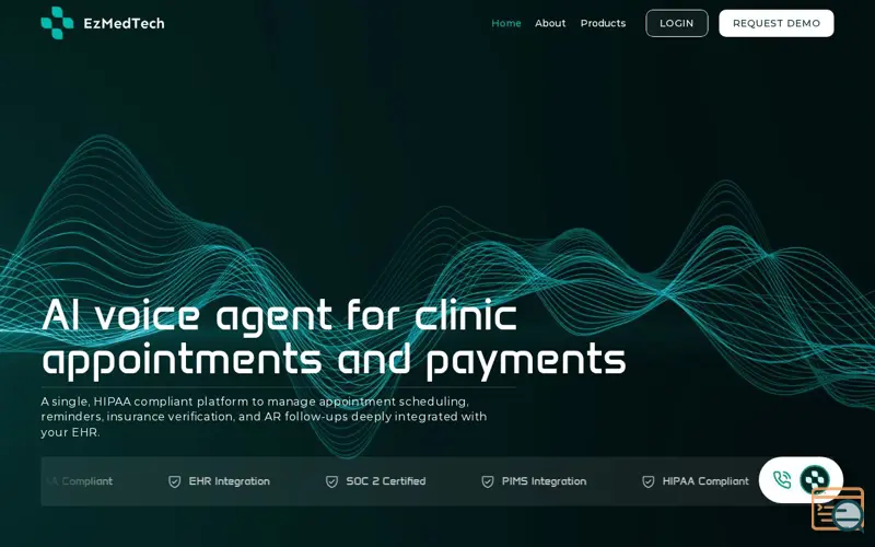 Screenshot of EzMedTech.ai