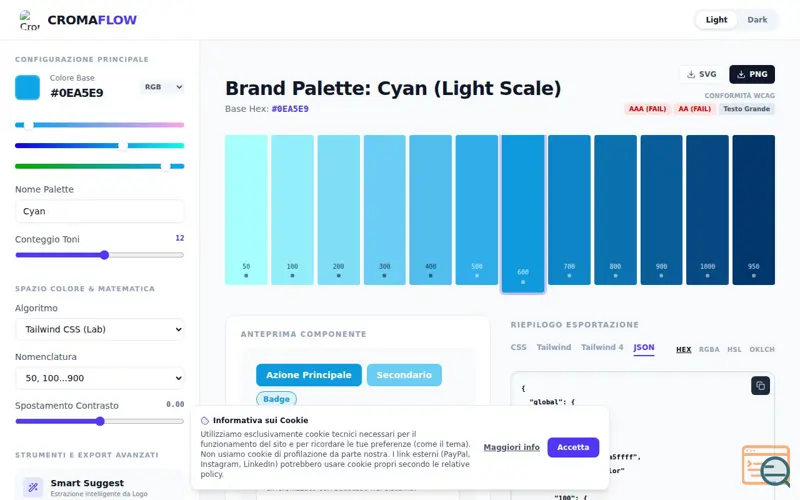 Screenshot of CromaFlow