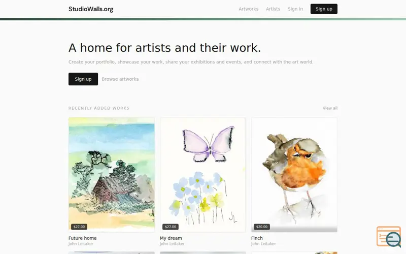 Screenshot of Studiowalls