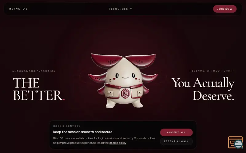 Screenshot of Blind OS