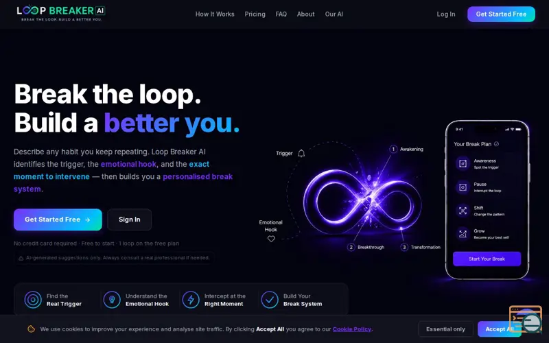 Screenshot of Loop Breaker AI