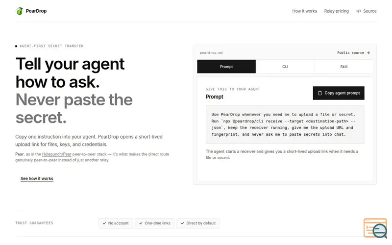 Screenshot of Peardrop
