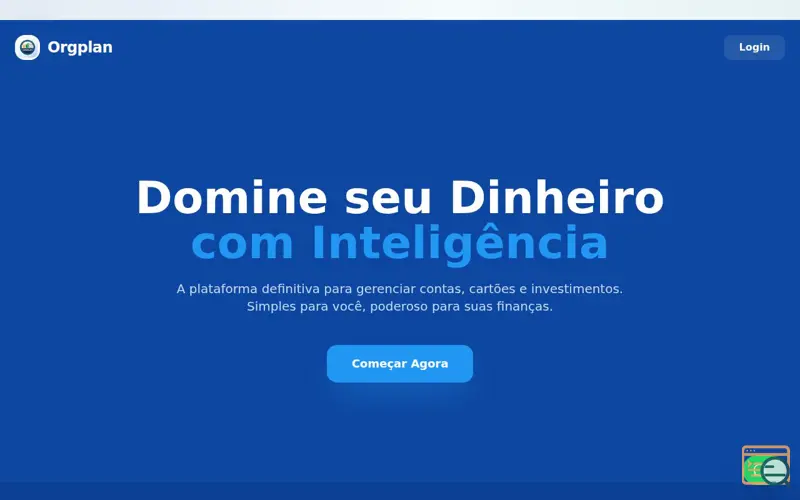 Screenshot of Orgplan seu controle financeiro 