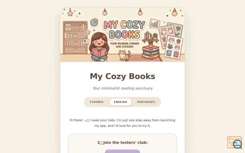 Screenshot of My Cozy Books