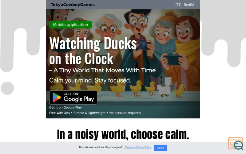 Screenshot of Walking Duck on the Clock
