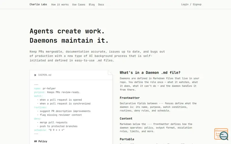 Screenshot of Daemons