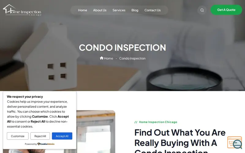 Screenshot of Condo Inspection, a launch using Contact Form 7