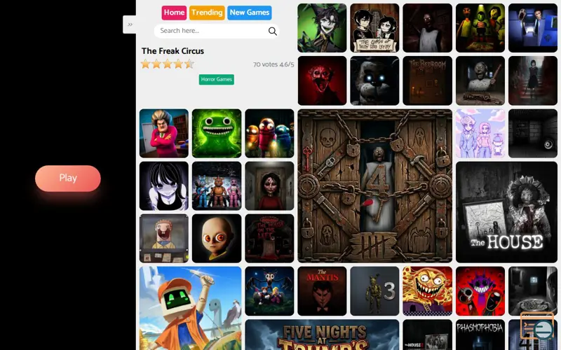 Screenshot of The Freak Circus
