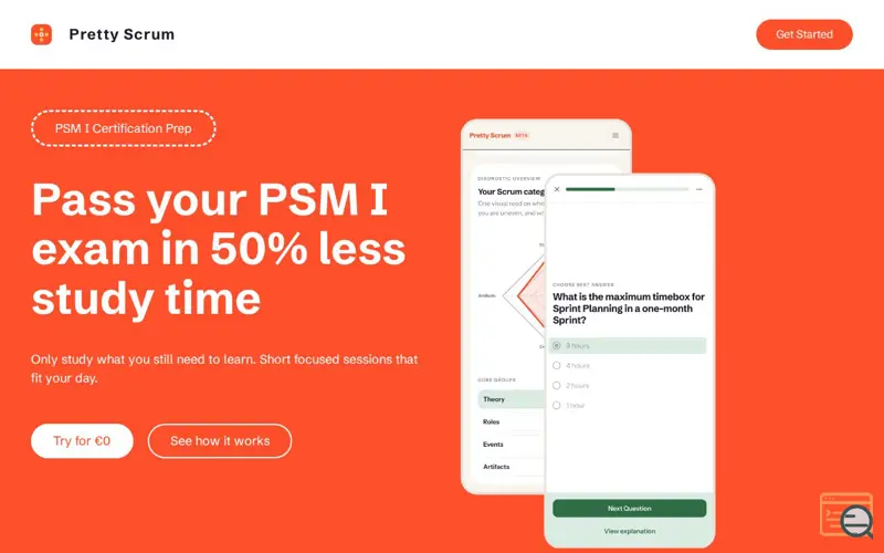 Screenshot of Pretty Scrum