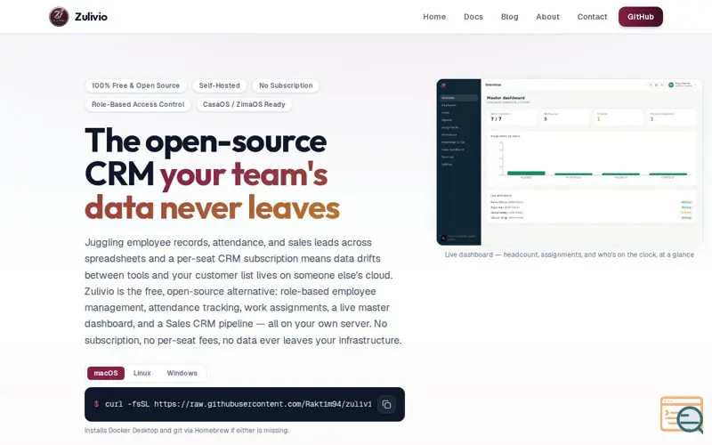 Screenshot of Zulivio