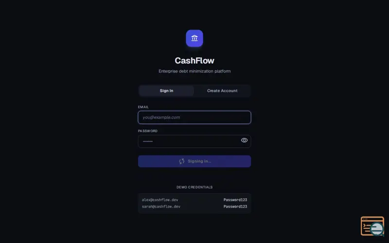 Screenshot of CashFlow