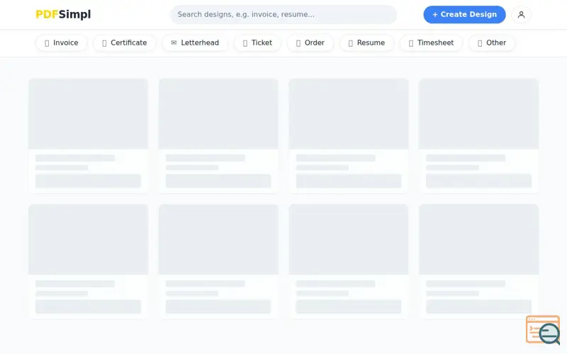Screenshot of PDFSimpl