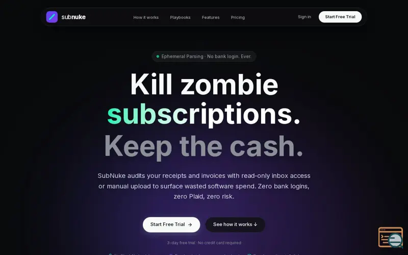 Screenshot of SubNuke