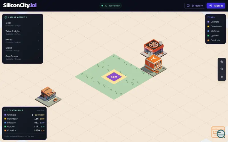 Screenshot of SiliconCity.lol