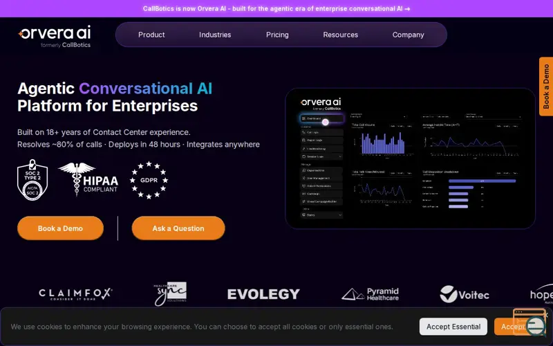 Screenshot of Orvera AI