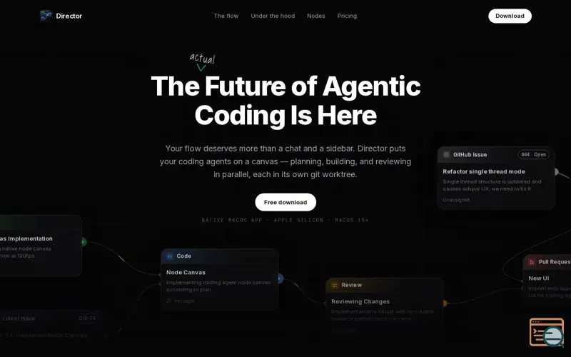 Screenshot of Director