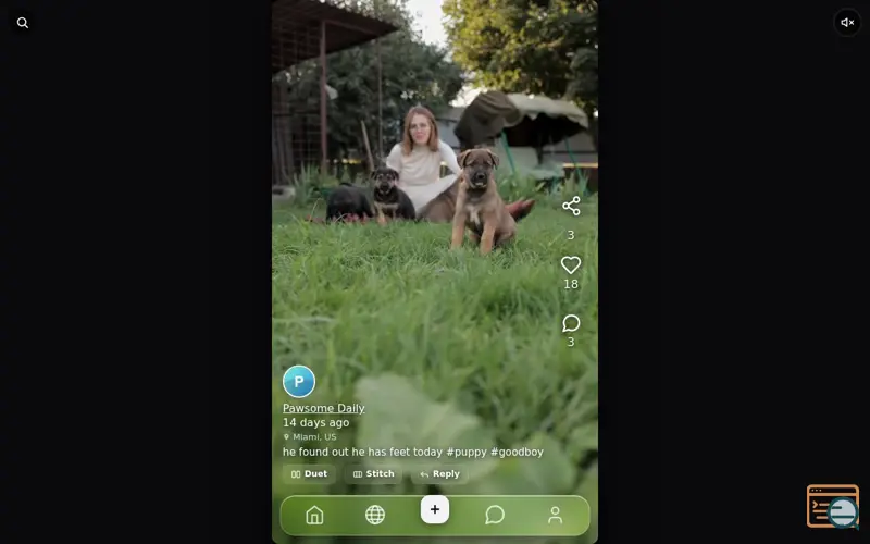 Screenshot of GLORB
