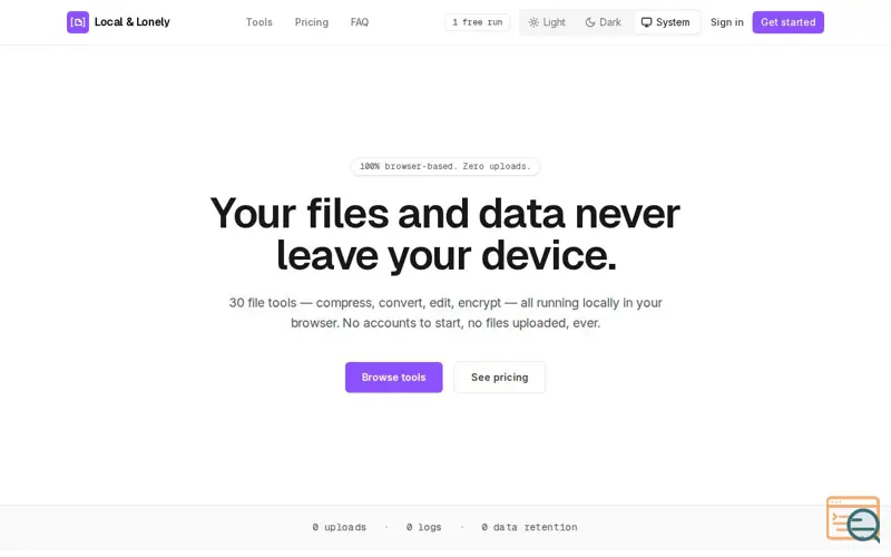 Screenshot of Local & Lonely
