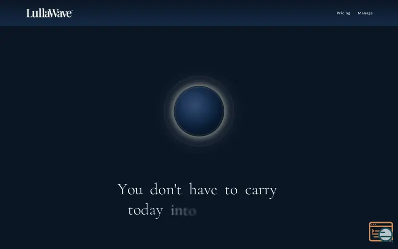 Screenshot of LullaWave