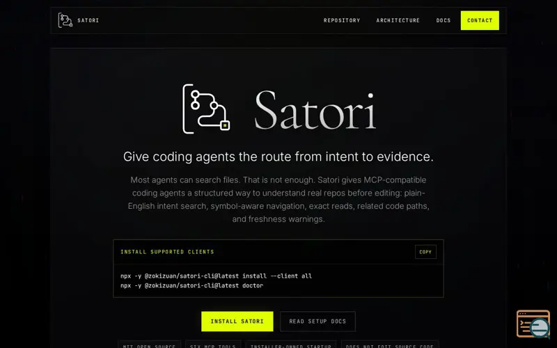 Screenshot of Satori
