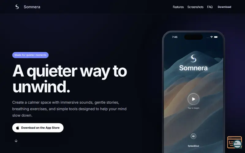 Screenshot of Somnera | Calm Sounds, Sleep Stories & Relaxation for iOS