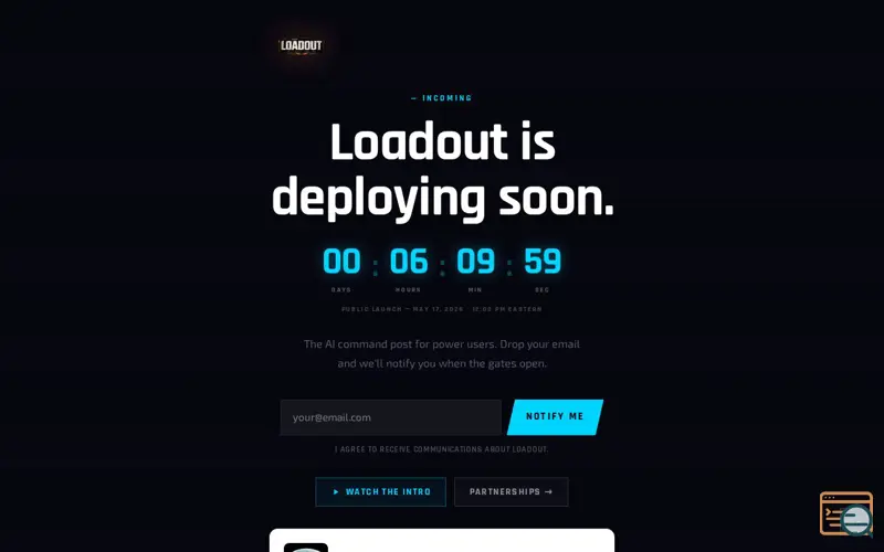 Screenshot of LOADOUT