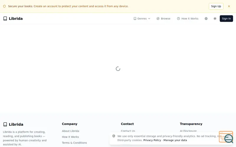 Screenshot of Librida