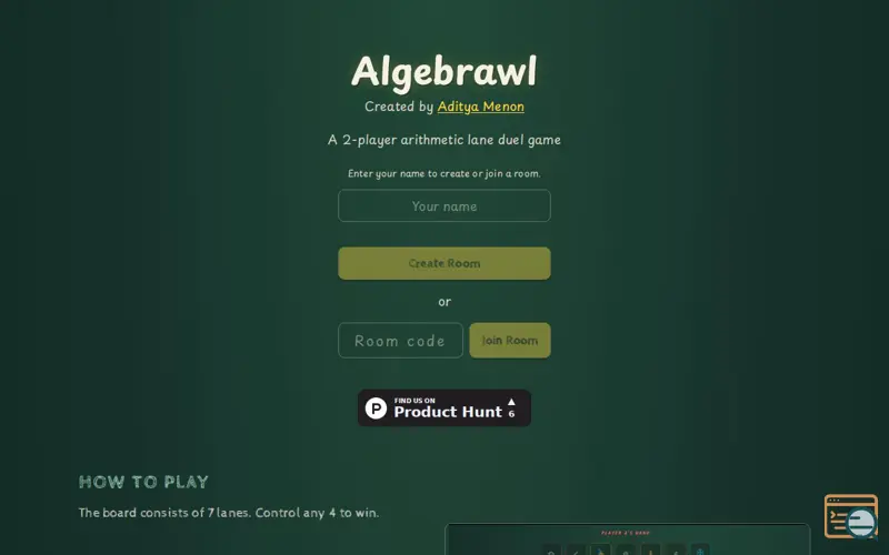 Screenshot of Algebrawl