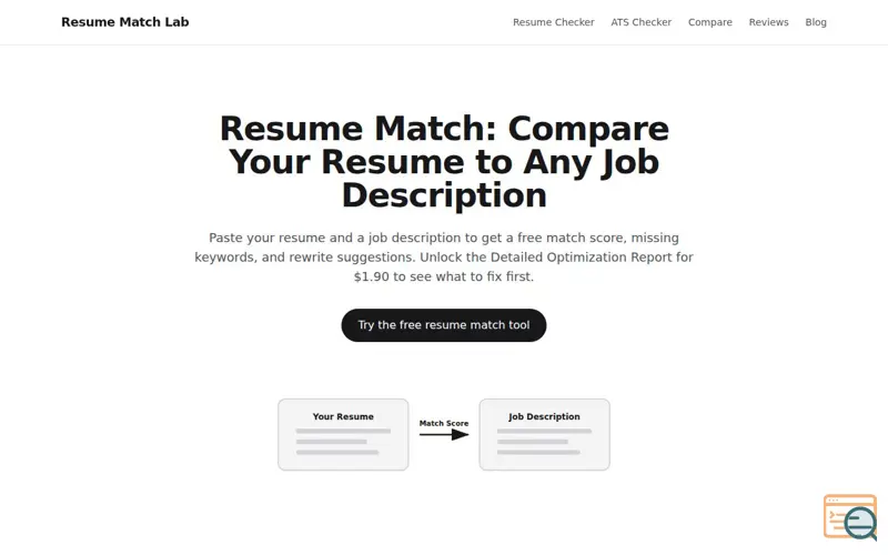 Screenshot of Resume Match Lab