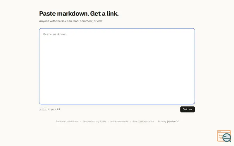 Screenshot of Markdown